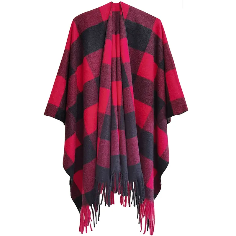 Checkered Poncho