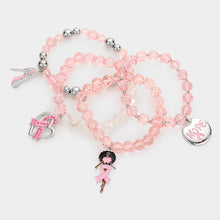 Load image into Gallery viewer, Afro Pink Ribbon Bracelet