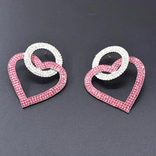 Load image into Gallery viewer, Pink Heart Earrings