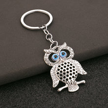 Load image into Gallery viewer, Evil Eye owl keychain
