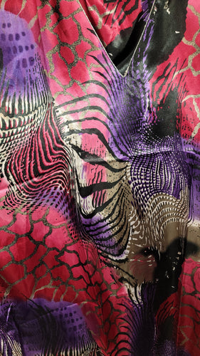 Purple Zebra Kaftan