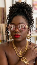 Load image into Gallery viewer, Pink mirror glasses