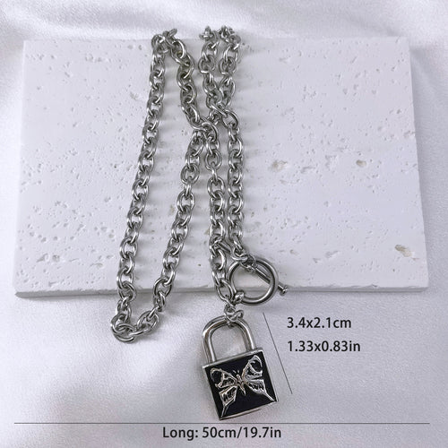 Stainless Steel Butterfly Necklace