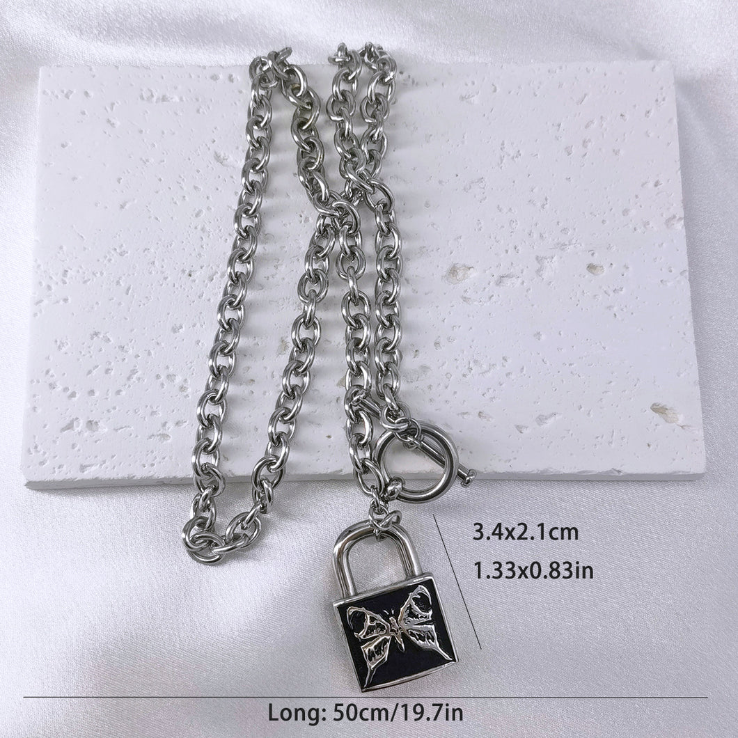 Stainless Steel Butterfly Necklace
