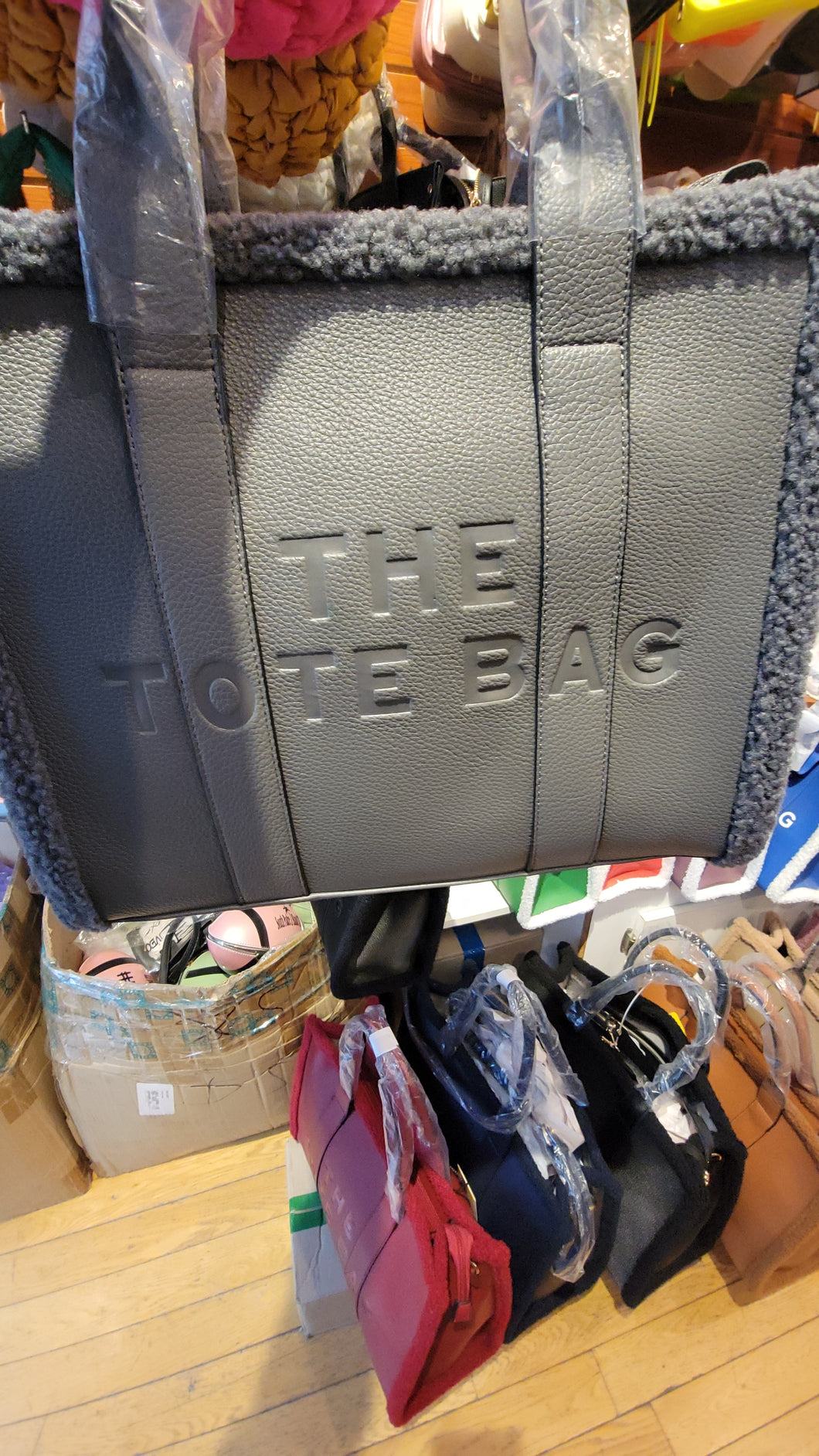 Gray Tote Bag