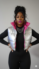 Load image into Gallery viewer, Silver / Pink Vests
