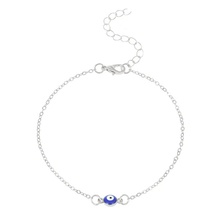 Load image into Gallery viewer, Evil eye anklet