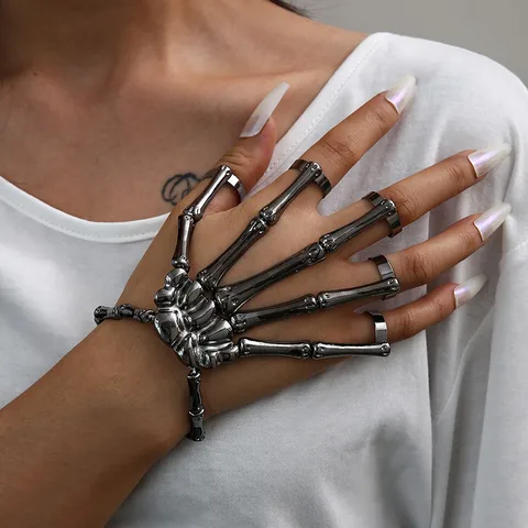 Skeleton Bracelet/ ring Set