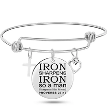 Load image into Gallery viewer, Iron Sharpens Iron Bracelet