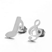 Load image into Gallery viewer, Music Note Earrings