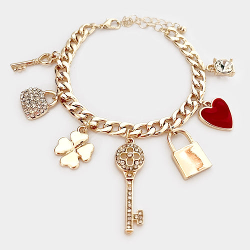 Key Charm Bracelet