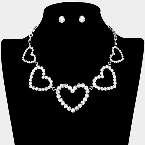 Heart Necklace Set