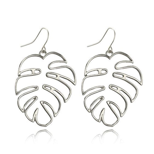 Outline Of Leaf Earrings
