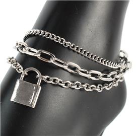 Lock & Chain Anklet