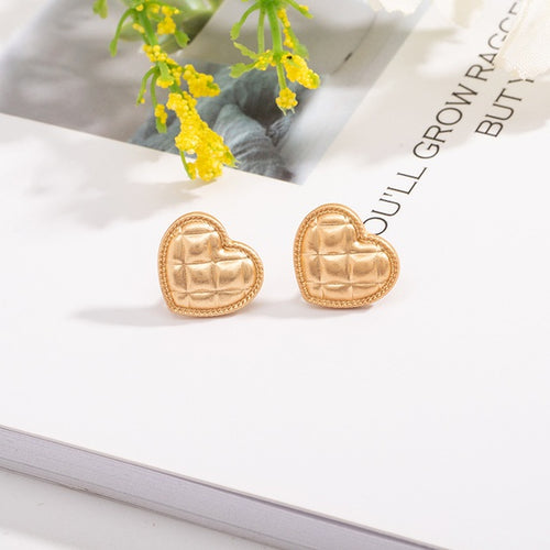 Golden Heart Earrings
