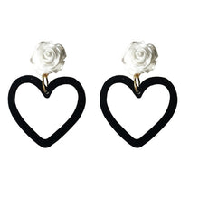 Load image into Gallery viewer, White Rose Earrings