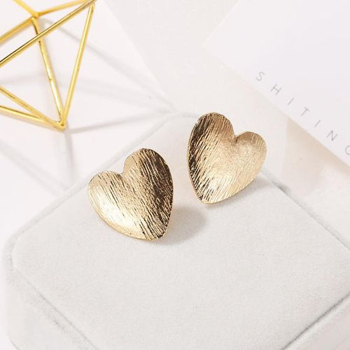 Golden Heart Earrings