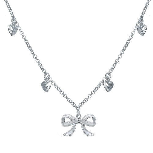 Bow's & Heart's Necklace