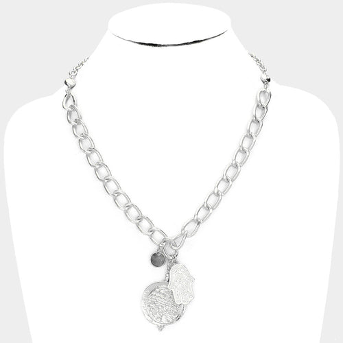 Silver Evil Eye Necklace