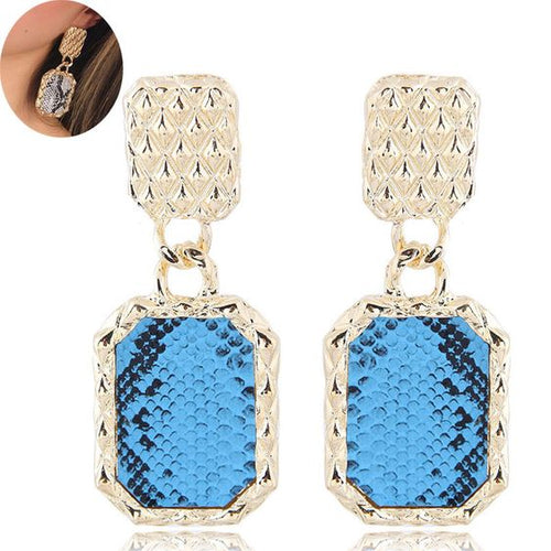 Elegant Snakeskin Earrings