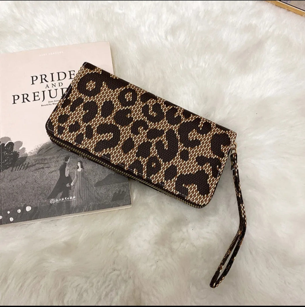 Brown Leopard Wallet