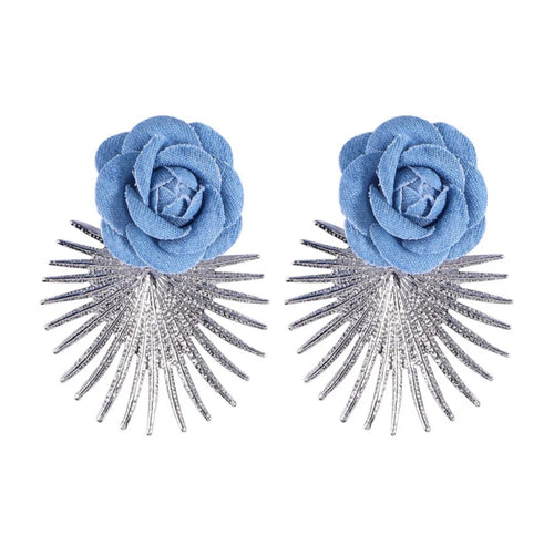 Denim Earrings